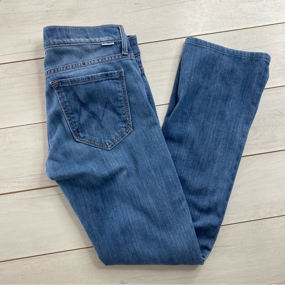 Mother Denim The Runaway Jeans  Tea For Two Sz 26 Mid Low Rise Kick Flare - Picture 4 of 14